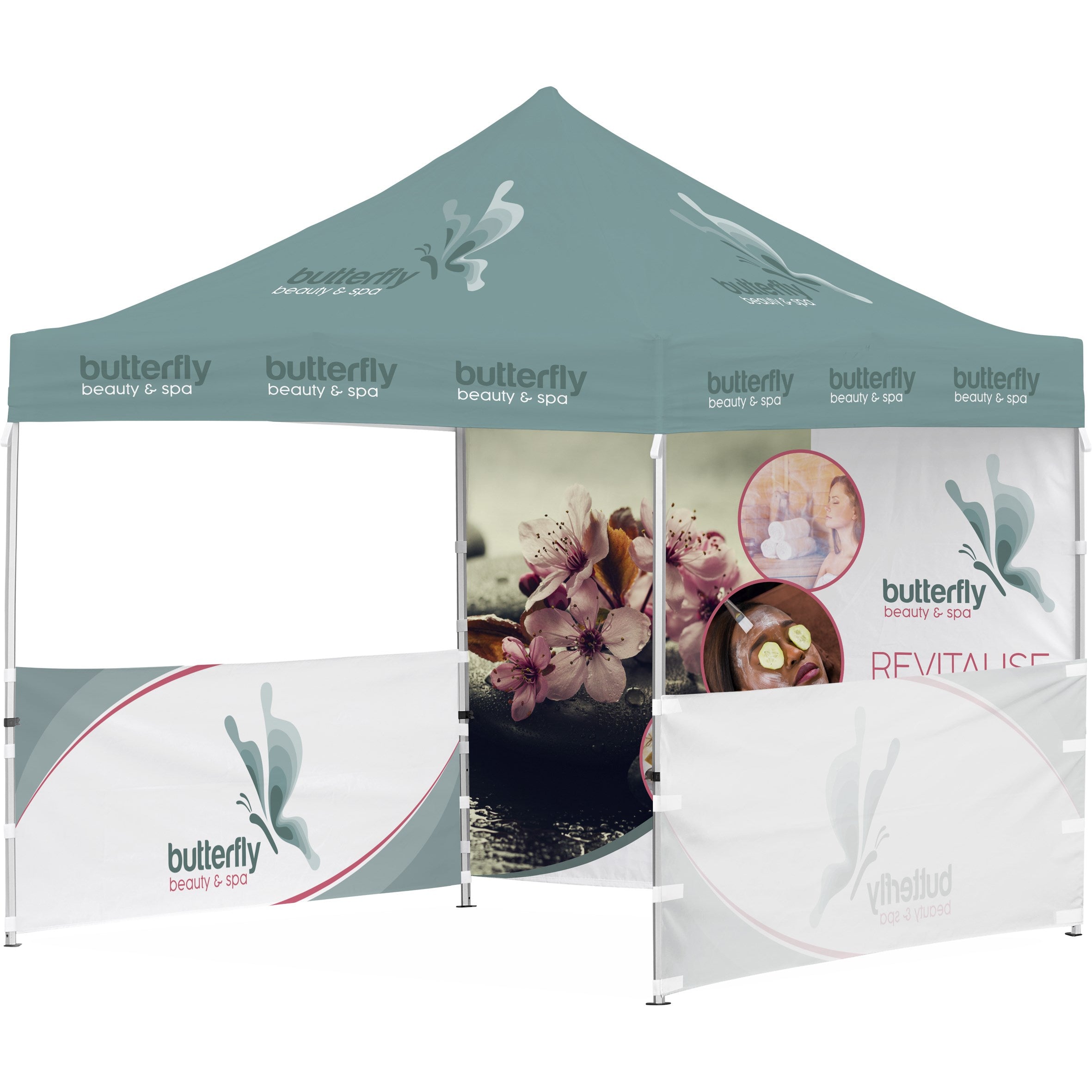 Gazebo - 2 Half-Wall Skins - 1 Full-Wall Skin (Includes Branding)