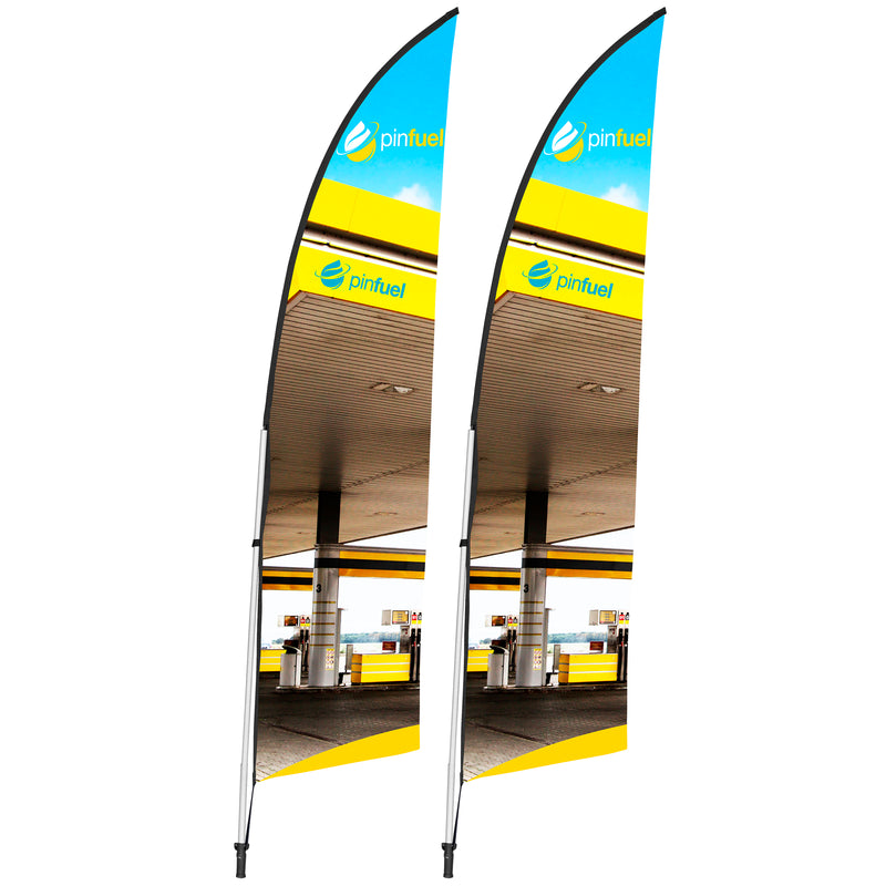 Arcfin Single-Sided Flying Banner (Set Of 2) (Includes Branding)